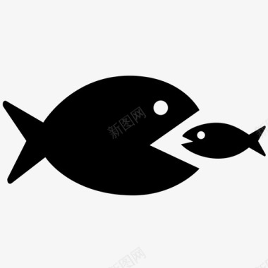 各种小鱼免抠png大鱼吃小鱼生意达尔文图标图标