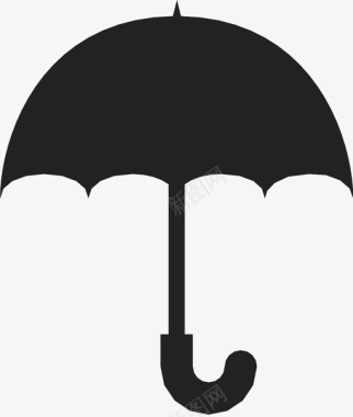 雨水伞保险季风图标图标