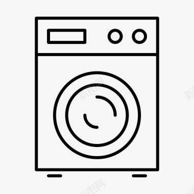 洗衣机设备电子产品图标图标