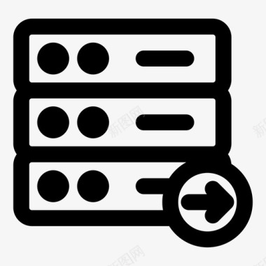 服务器托管导出共享托管共享存储图标图标