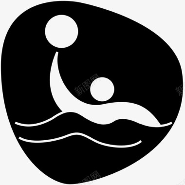 运动会标志水球奥林匹克奥林匹克运动会图标图标