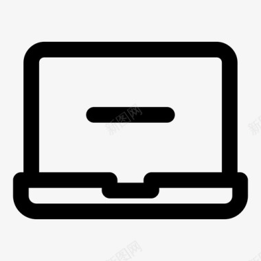 删除笔记本电脑macbook笔记本电脑屏幕图标图标