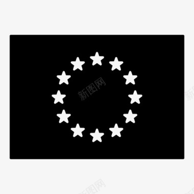 欧盟图标欧盟旗布鲁塞尔世界图标图标