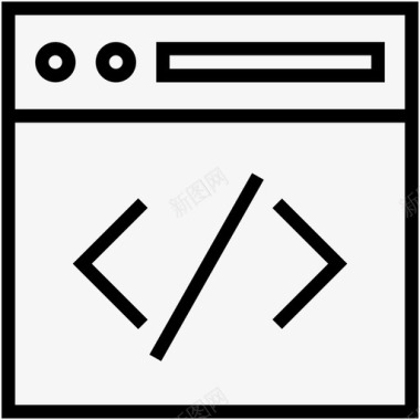 网站代码html编码源代码编程图标图标