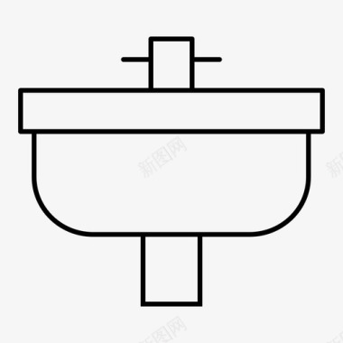 复杂的水管水槽浴室水龙头图标图标