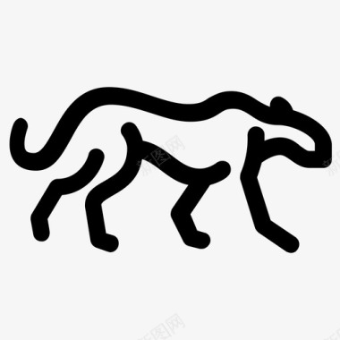 豹动物孟加拉图标图标