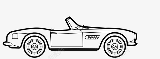 宝马507汽车复古图标图标