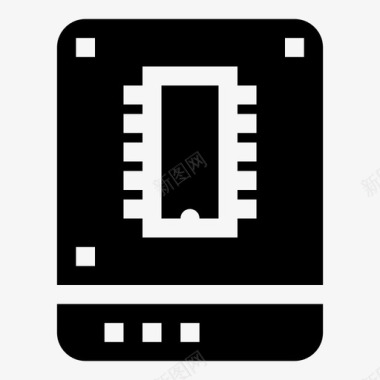 硬盘固态硬盘计算机硬件图标图标