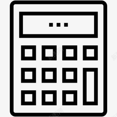 数学标识计算器会计计算图标图标