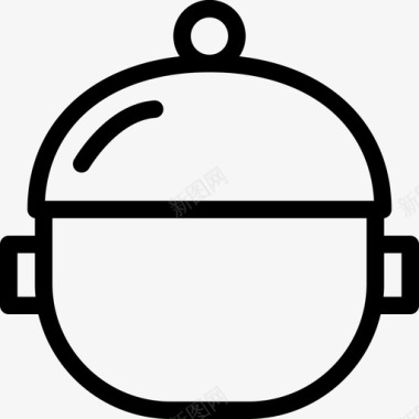 火锅烹饪锅食物图标图标