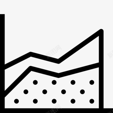 面积图分析数据图标图标