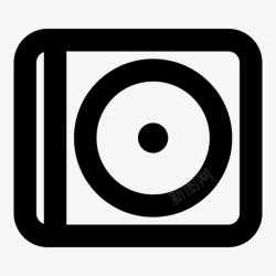 CD盒子cd封面音频盒子图标高清图片