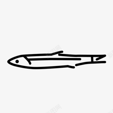 凤尾鱼鱼钓鱼图标图标
