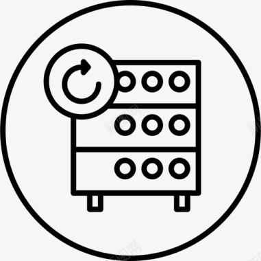 服务器数据库主机机架图标图标