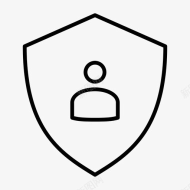 屏蔽用户屏蔽防病毒安全徽章图标图标