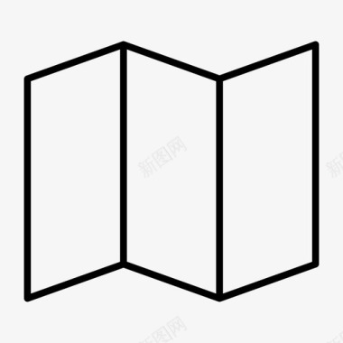 割草机器地图小册子地图定位器图标图标