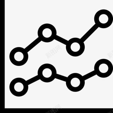 创意图表信息折线图分析数据图标图标