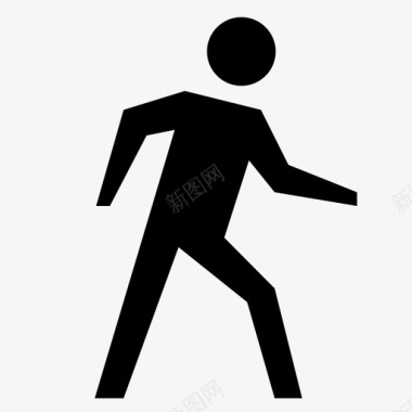 人走脚步图标图标