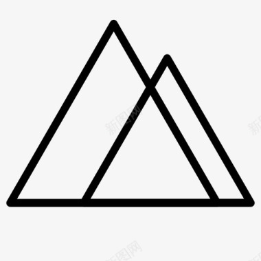 三角形抽象几何图标图标