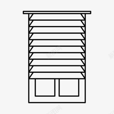 四角窗帘窗帘室内窗户图标图标