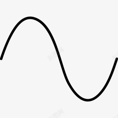 正弦波余弦曲线图标图标