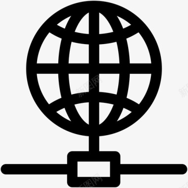 全球通信互联网无线潮汐图标图标