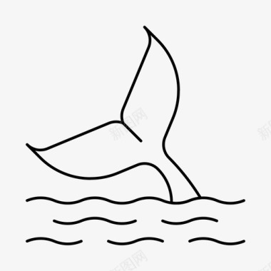 尾巴动物鱼图标图标