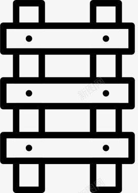 建筑工作梯子建筑施工图标图标