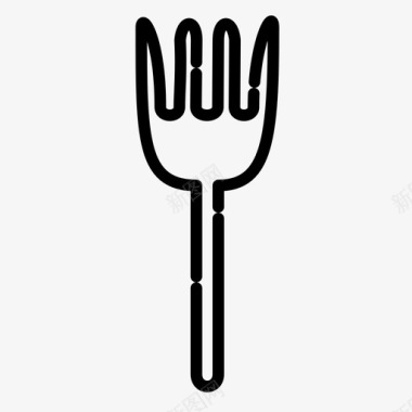 叉子餐具吃的图标图标