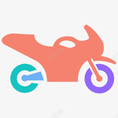 自行车摩托车自行车骑乘图标图标