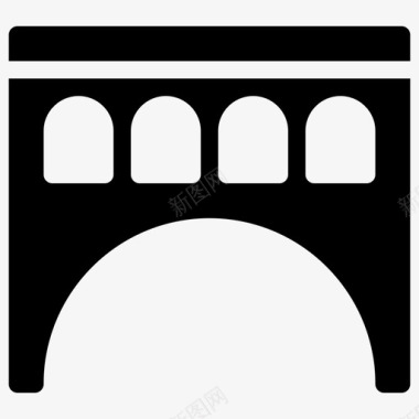 桥梁桥梁建筑道路图标图标