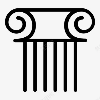 文化社论希腊语图标图标