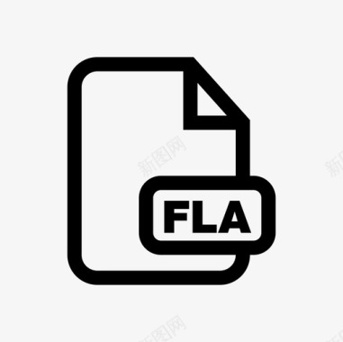 文件集的上市文件flaadobeflashfla文件图标图标