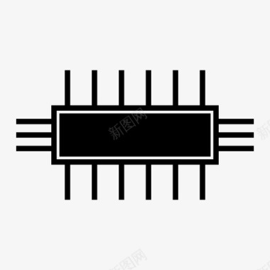 物联网名片晶体管芯片电路图标图标
