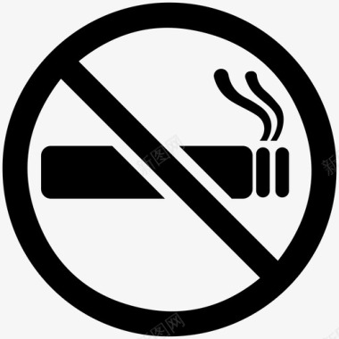 医疗保健和医学禁烟区域香烟图标图标
