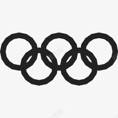运动奥林匹克五环奥运会标志图标图标
