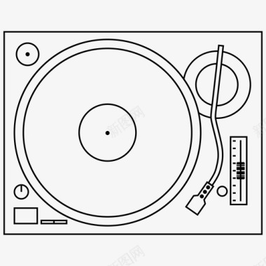 电台DJ采购产品转盘工艺工作室图标图标