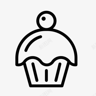 饮料甜点酒水纸杯蛋糕甜点吃的图标图标