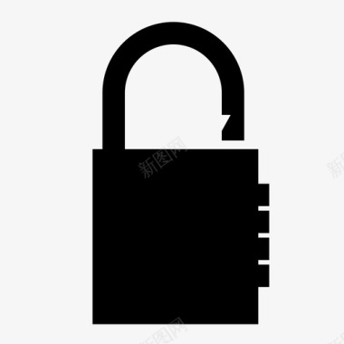 打开锁组合锁打开挂锁密码图标图标