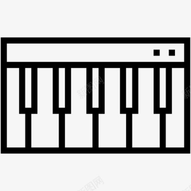 电子琴键盘钢琴键盘数字键盘电子键盘图标图标