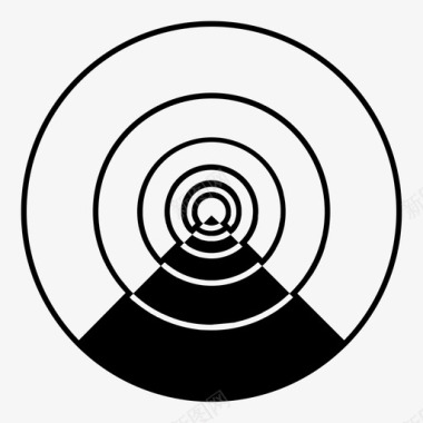 斐波那契弧圆原理图标图标