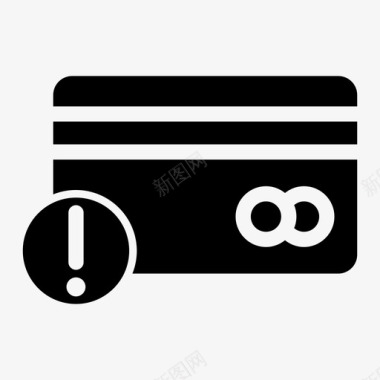 银行卡警告刷卡安全资金图标图标