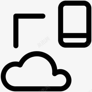 移动互联网移动云云网络icloud图标图标