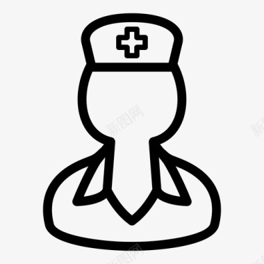 女性护士护士助理医生图标图标