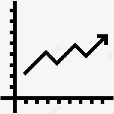 现代建筑物增长图分析图表图标图标