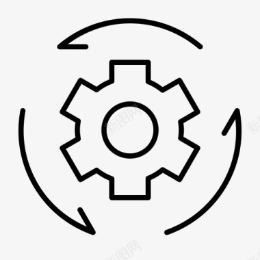 网站标志机械加工齿轮加工图标图标