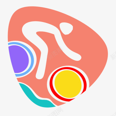 骑山地自行车奥运会里约热内卢图标图标