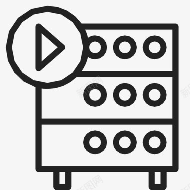 服务器数据库托管播放图标图标