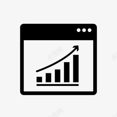 销售图表分析浏览器图表图标图标