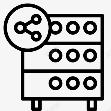 服务器数据库文件机架图标图标